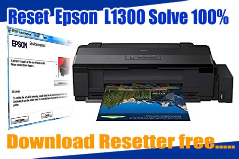 How to Reset Epson L1300 with Adjustment Program||Resetter?