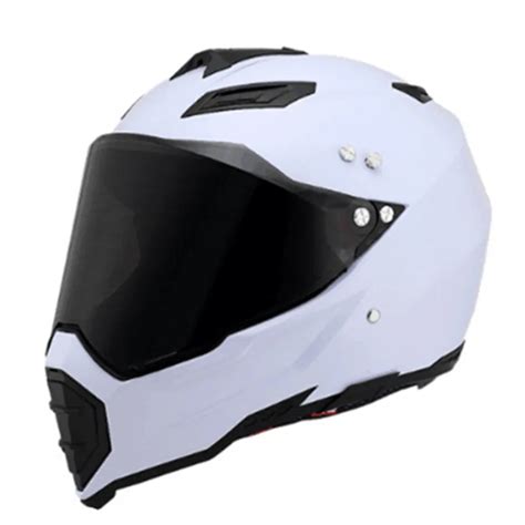 white Adult Helmets Advanced Dirt Bike Helmet Off Road Full Face Helmet for Motocross ATV ...