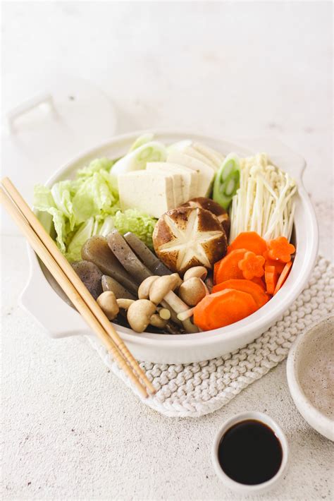 Vegan Japanese Hot Pot - Nabemono (gluten free) - Veggiekins Blog