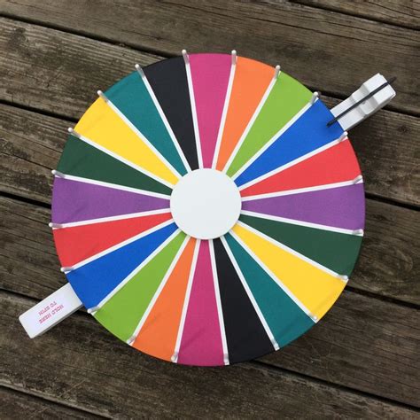 10 color flat spin chalkboard Prize Wheel Spinning Wheel Party Wheel Family Fun time Ready to ...