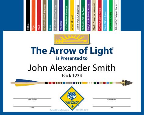 Award Arrow Kits | Arrow of Light Kits with Everything you Need to Make your Arrow of Light Awards