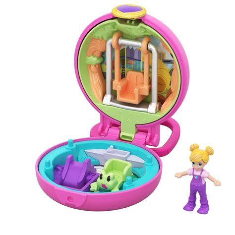 Polly Pocket Tiny Pocket Places Polly Playground Compact - Walmart.com ...