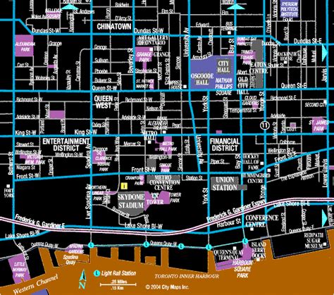 Downtown Toronto maps – Printable graphics