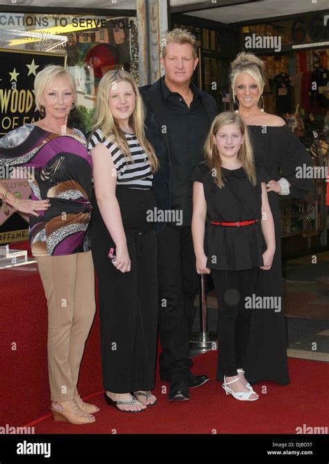 Gary LeVox with wife Tara and their children Rascal Flatts honored with star on the Hollywood ...