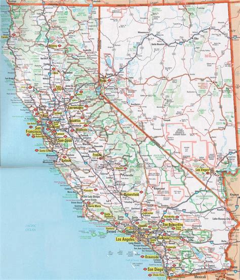 Printable Road Map Of Southern California - Free Printable Maps