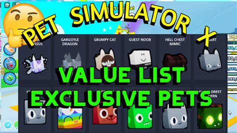 Pet Simulator X Value List All Pets Latest, 55% OFF