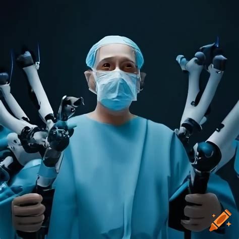 Surgical robot in action