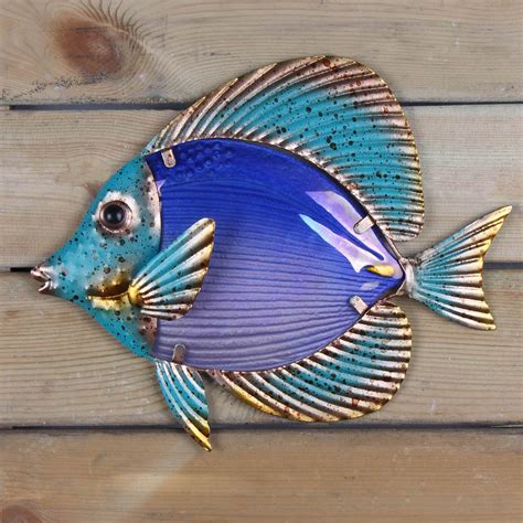 Metal Fish Wall Decor Outdoor Indoor Art Sculpture Hanging | Etsy