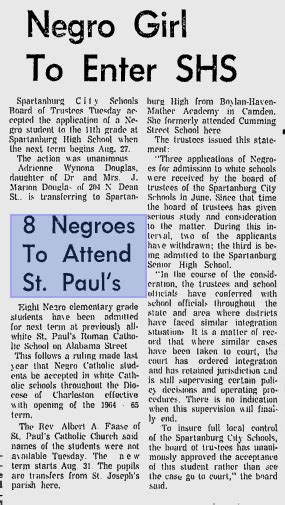 Spartanburg Herald-Journal August 12 1964, p.1. Vol 74 No.191 | Journal, Spartanburg, South carolina