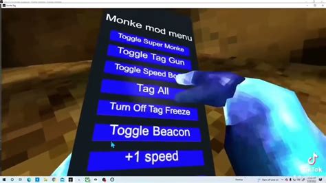 MONKE MOD MENU in Gorilla tag - YouTube