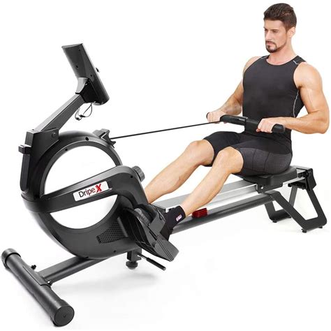 Dripex Magnetic Rowing Machine with 15-Level Digital Resistance LCD ...