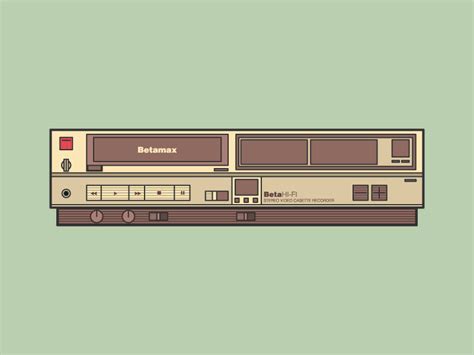 Betamax video tape by Kemal Sanli on Dribbble