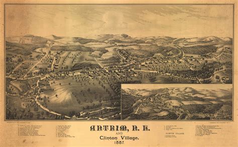 Historic Map - Antrim, NH - 1887 | World Maps Online