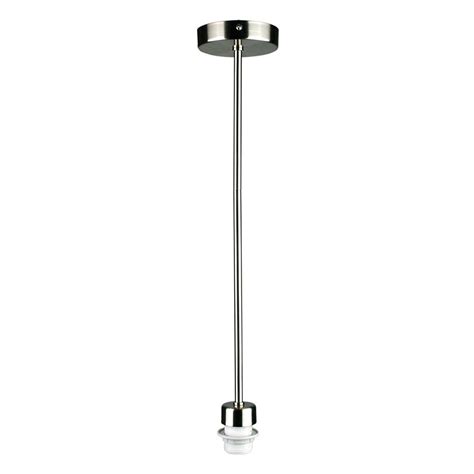 Parti 1 Light Adjustable Rod Ceiling Light Suspension Brushed Chrome