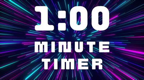 1 Minute Timer (With Music) - YouTube