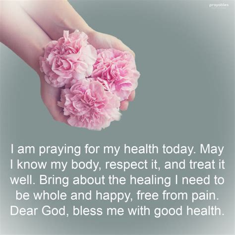 Prayer: Good Health Today - Prayables