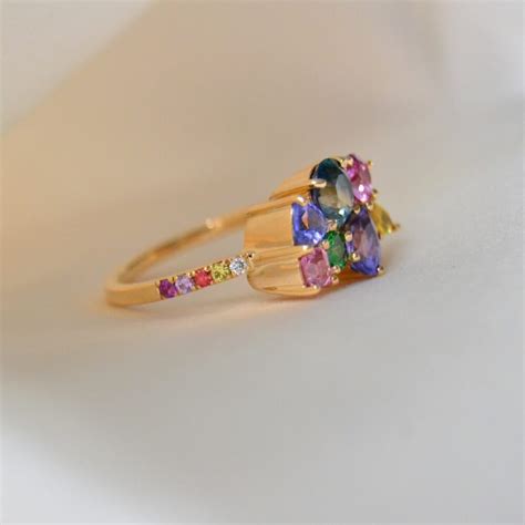 Gemstone Cluster Ring - Anpé Atelier CPH