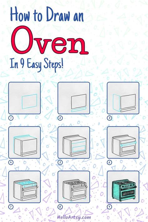 How to draw an oven – Artofit