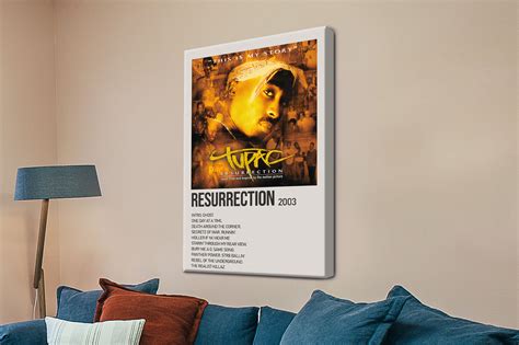 Resurrection 2Pac Shakur Album Cover Print | Blue Horizon Prints AU