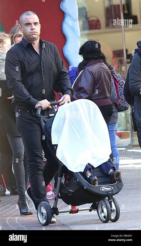 Robbie Williams takes family shopping at The Grove Featuring: Robbie Williams Where: Los Angeles ...