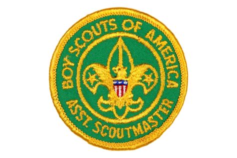 Assistant Scoutmaster Patch 1960s Type 2 with Title Plastic Back ...