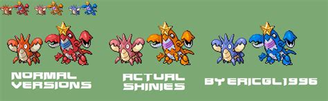 My version of Shiny Corphish and Shiny Crawdaunt by ericgl1996 on DeviantArt