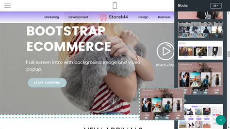 Bootstrap eCommerce Template Overview