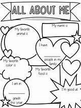 ALL ABOUT ME Coloring Page  First Day Of School By Meredith Schmidt sketch template