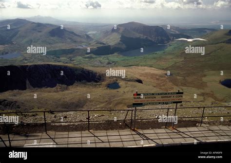 Snowdon Train Station on Snowdon summit, Snowdonia Wales 2002 Stock Photo - Alamy