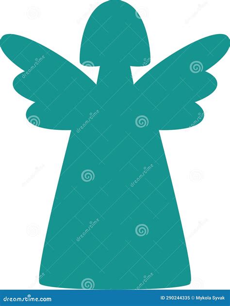 Christmas Angel Silhouette stock illustration. Illustration of decoration - 290244335