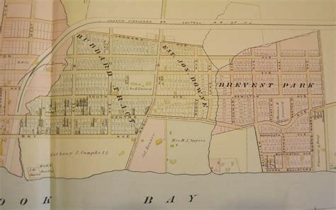 ATLANTIC HIGHLANDS NJ MAP. FROM WOLVERTON'S ATLAS OF MONMOUTH COUNTY ...