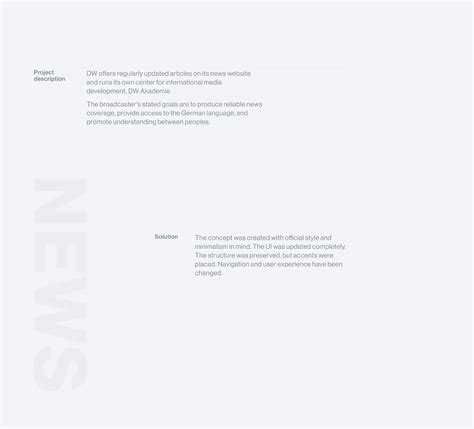 Deutsche Welle News | Website redesign on Behance