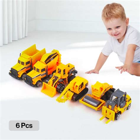 Jual Mainan Mobil-Mobilan Truk Construction 6 PCS - TH600