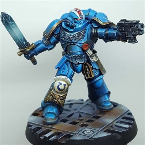 Ultramarine lieutenant done at last. : Warhammer | Warhammer armies, Warhammer 40k miniatures ...