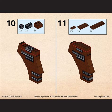 Instructions for Custom LEGO M1 Garand Rifle: Brick Replicas