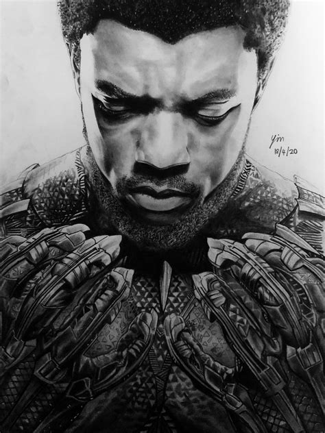 Black Panther (Pencil Drawing) : r/drawing