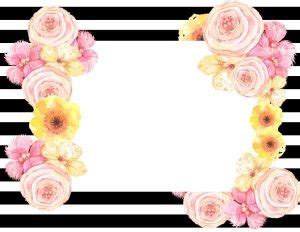 Free Printable Flower Border