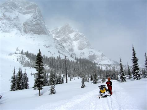 Snowmobile Crowsnest Pass Alberta Tour / Intrepid Snowmobiler