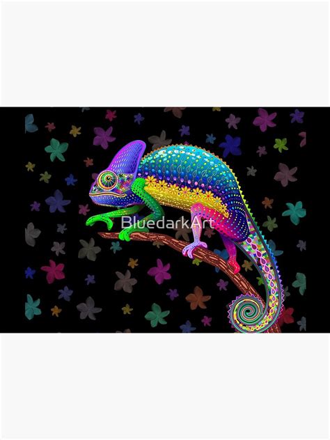 "Chameleon Fantasy Rainbow Colors" Mask by BluedarkArt | Redbubble