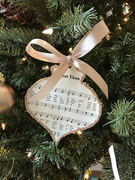 Sheet Music Ornaments | Music christmas ornaments, Diy christmas ...