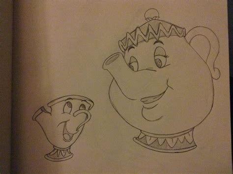 Chip and Mrs. Potts by Mal1313 on DeviantArt