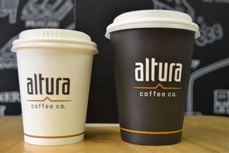 Our new 100% compostable takeaway cup, With new logo