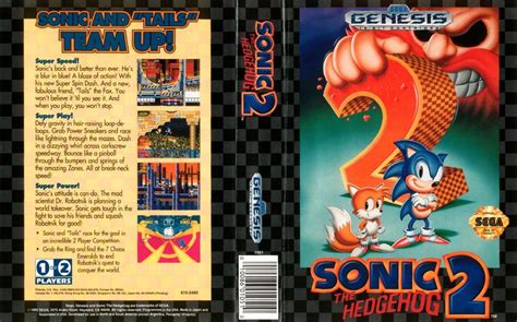 Sonic 2 US Cover art full Retro Video Games, Playing Video Games, Fun ...