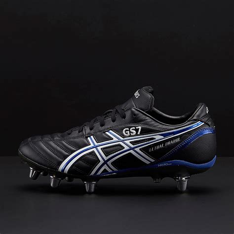 Asics Rugby Boots - Lethal Charge - Black / White / Blue