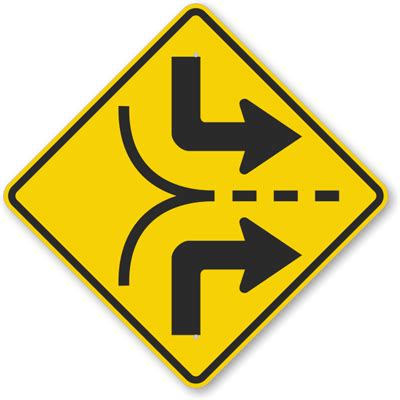 MUTCD Merge Signs | Left Merge Signs | Right Merge Signs