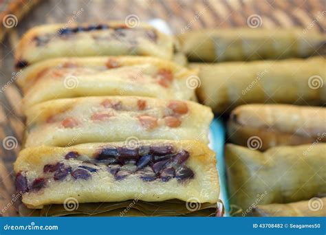 Sticky Rice Wrapped in Banana Leaves - Dessert Thailand. Stock Photo - Image of quot, bunch ...