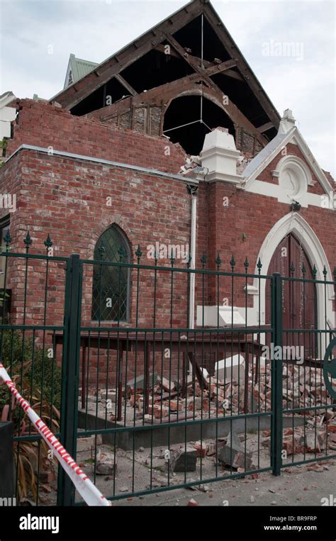 Earthquake Damage Christchurch New Zealand. A Powerful Earthquake ...