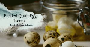 Delicious Pickled Quail Egg Recipe