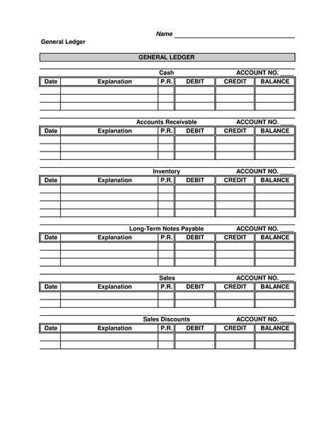 38 Perfect General Ledger Templates [Excel, Word] ᐅ TemplateLab