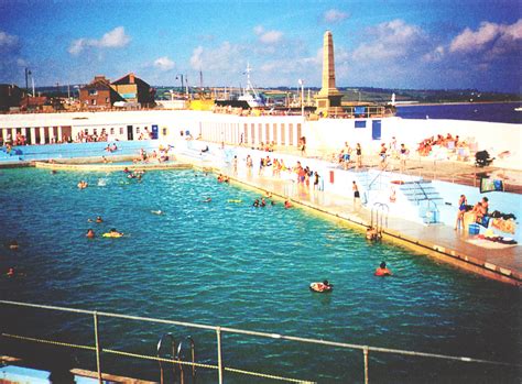 View of Jubilee Pool with the harbour beyond | Jubilee Pool Stories